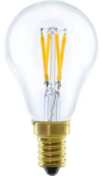 SEGULA LED kvapka 3W číra / LED žiarovka / E14 / 260 lm / 2200 K / stmievateľná (55321)