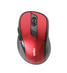 Rapoo M500 Silent Multi-mode červená/bezdrôtová optická myš/1600 DPI/2.4 Ghz/BT 3.0 a 4.0/6 hr. + koliesko (6940056185891)