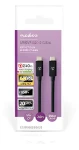 Nedis USB4 Gen 2x2 čierna / Kábel USB-C - USB-C / 240 W / 8K 60Hz / 20 Gbps / 2 m (CCGB66020BK20)
