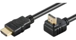 MicroConnect HDMI 2.0 kábel 2m čierna (HDM19192V2.0A90) / Kábel / High Speed / 4K 60Hz / MM (HDM19192V2.0A90)
