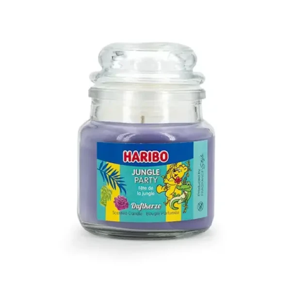 Haribo Vonná sviečka Island / Vonné sviečky / Jungle Party, Melón Mix, Peach Paradise / 3 x 85 g (A2195)
