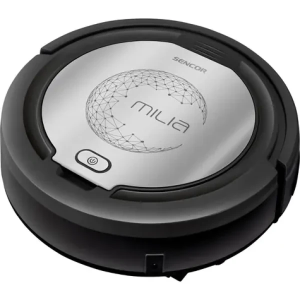Sencor SRV 1000SL strieborná / Robotický vysávač / vysávanie mopovanie / Sací výkon 10W / 60dB / 1500mAh (41008830)