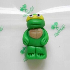 Figúrka na tortu škrečok ninja 5 cm Michelangel zo kokosovej hmoty - Fagos - Fagos