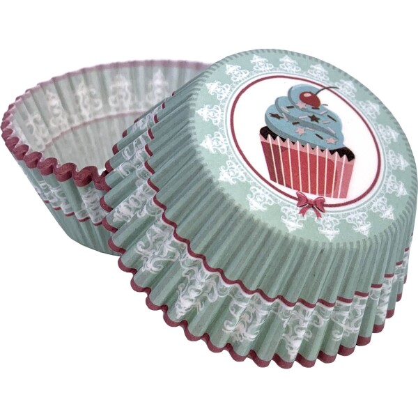 Košíčky na muffiny motiv cupcake modré (50 ks) - Alvarak - Alvarak