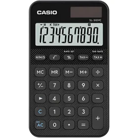 Casio SL 310 YC BK čierna / Kalkulačka / desaťmiestna / duálne napájanie (SL 310 YC BK)