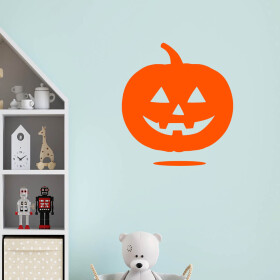 Veselá Stena Samolepka Halloweenska tekvica Farba: oranžová, Veľkosť: 60 x 67 cm