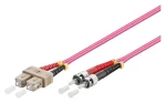 Good Connections SC/ST fialová / Optický patch kábel / OM4 / Duplex / 50/125 µm / LSZH / 10 m (LW-810TC4)