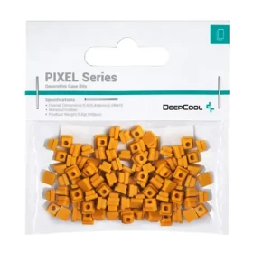 DEEPCOOL PIXEL oranžová / Dekoračné bity pre skriňu / 100 ks / guma (R-PIXEL-PO100-G-1)