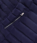 Modrá prošívaná dámská bunda pro přechodné období (23063-6) Barva: odcienie niebieskiego, Velikost: