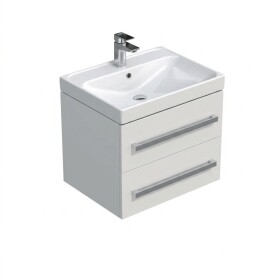 Kúpeľňová skrinka s umývadlom SAT Cube Way 60x53x46 cm dub hickory mat CUBE46602BIBRE CUBE46602BIBRE