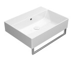 GSI - KUBE X keramické umývadlo 60x47cm, bez otvoru, biela ExtraGlaze 9431011
