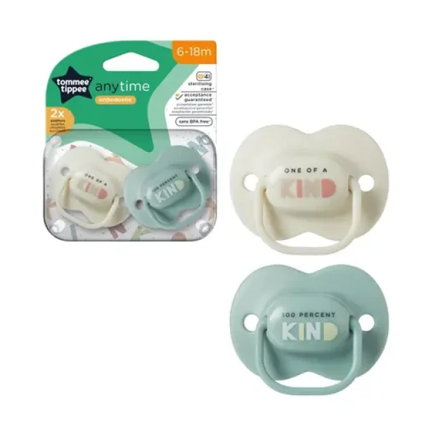 Tommee Tippee CTN Cumlík silikón Any Time 2ks 6-18m - viac farebných variant (433544)