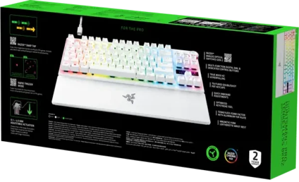 Razer Huntsman V3 Pro Tenkeyless biela / Herná klávesnica / Razer Analog Optical Switch Gen 2 / 8KHz HyperPolling