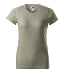 Základné dámske tričko svetlej khaki farby 2XL