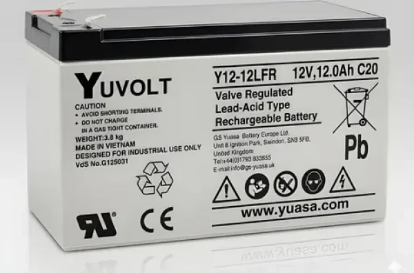 Yuasa YUVOLT Y12-12FR F2 / Batéria pre UPS / 12V / 12Ah / VdS (15052)