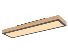 Stropní LED osvetlenie Doro 60 cm, drevený vzhľad%