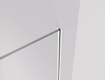 CERANO - Sprchová zástena Walk-in Crystal TL/P - 8 mm - bezvzperový systém - biela matná, transparentné sklo - 120x60x200 CER-8050BD5334