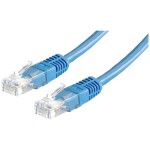 Value 21.99.1584 RJ45 sieťové káble, prepojovacie káble CAT 6 U/UTP 10.00 m modrá netienený 1 ks; 21.99.1584