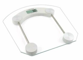 Esperanza EBS008W Pilates osobná digitálna váha priehľadná s bielou / 180 kg / tvrdené sklo / indikácia slabej batérie (AGDESPWAL0009)