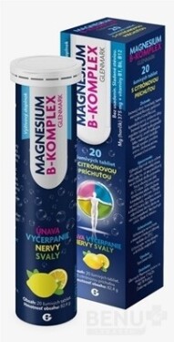 GLENMARK Magnesium B-komplex 20 šumivých tabliet