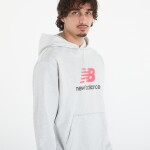 Mikina New Balance Athletics French Terry Logo Hoodie Ash Heather Ahh XXL
