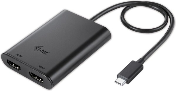 I-TEC USB-C - HDMI x2 Czarny (C31DUAL4KHDMI)