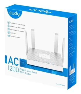 Cudy WR1300E biela / Router / Wi-Fi 5 AC1200 / Dual-band / Gigabit LAN (WR1300E)
