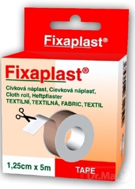 FIXAPLAST Cievková náplasť textilná 1,25cm x 5m 1 ks