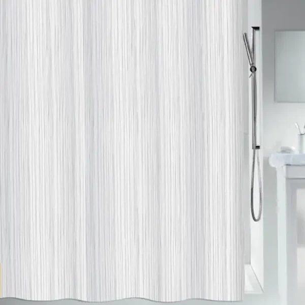 Spirella RAYA sprchový záves 180 x 200 cm biely/polyester (7610583144188)