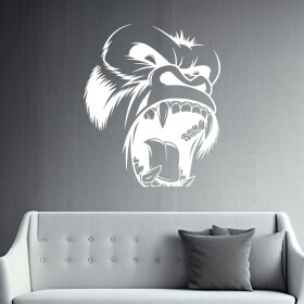 Veselá Stena Samolepka King Kong Farba: bílá, Veľkosť: 100 x 84 cm