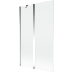 MEXEN - MIST vaňová zástena 110x150 cm 6mm f+s, chróm, číra 8A9-110-011-01-00