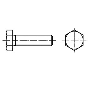 TOOLCRAFT 133758 šesťhranná skrutka M14 80 mm vonkajší šesťhran DIN 961 ocel glavanizované zinkom 50 ks; 133758