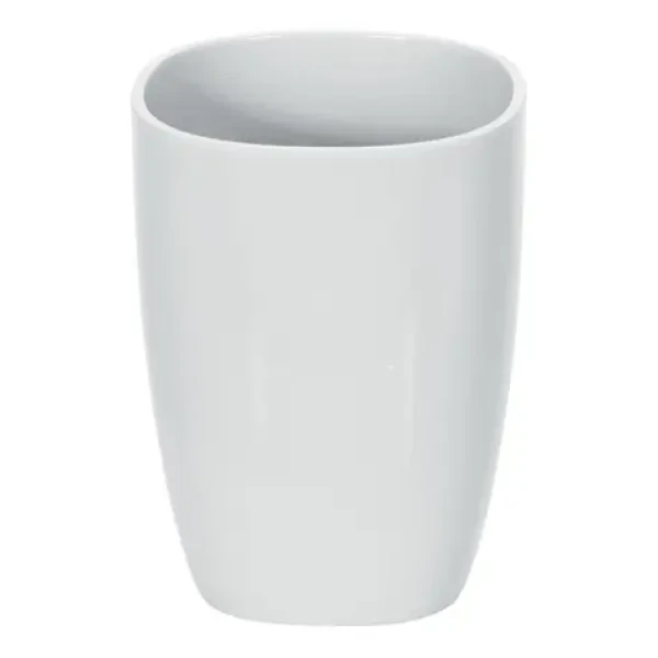 Spirella PURE kelímok na zubné kefky biely / plast (7610583182494)