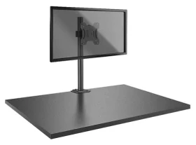 Lindy čierna / Rameno na monitor / krátke / 17-28" / nosnosť 8 kg / náklon -45 - 45 ° / rotácia 360° (40656)