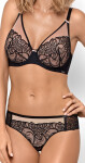 Dámska push-up podprsenka LIVIA BLACK-BEIGE 70F