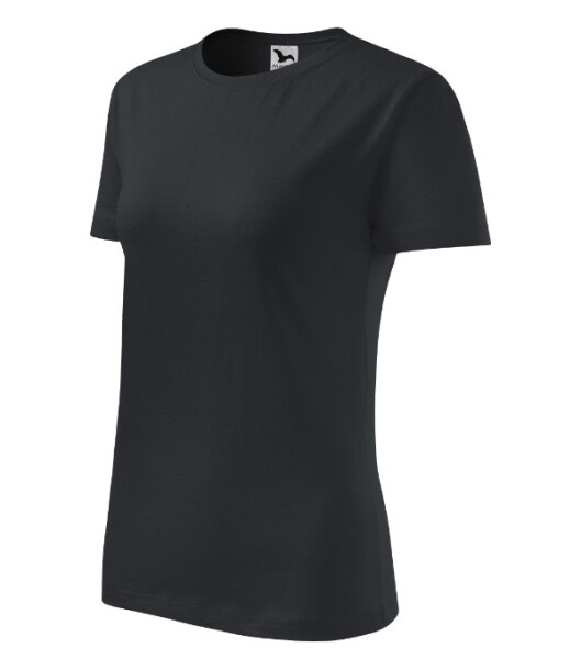 Klasické nové tričko ebony gray S