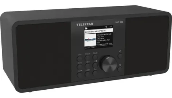 Telestar TOP250 čierna / Internetové rádio / DAB+ / FM / Wi-Fi / Bluetooth / USB / 20 W (5700250)