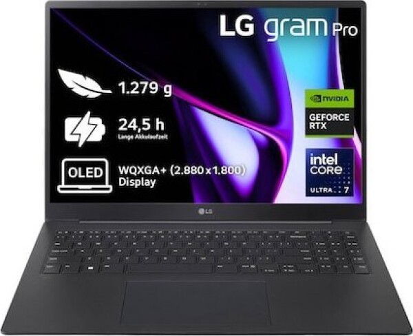 LG LG Gram 16Z90SP-A.AP7BG Intel Core Ultra 7 155H 40,64cm 16Zoll 32GB 2TB SSD RTX3050 4GB W11P Black