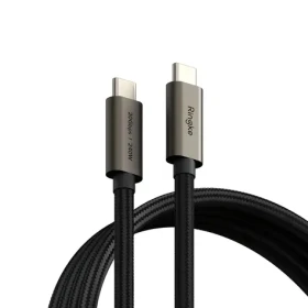 Ringke USB-C - USB-C 100 cm čierna / Kábel USB-C / USB 3.2 Gen / PD 240 W