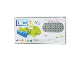 LW Toys Podložka na stavanie - JUNIOR 16x32 bodov šedá