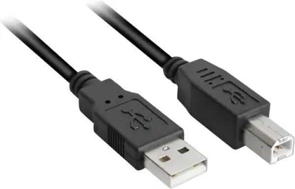 Sharkoon USB-A - USB-B čierny / Prepojovací kábel / USB 2.0 / 3 m (4044951015276)