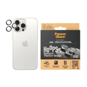 PanzerGlass HoOps Apple iPhone 16 Pro/15 Pro/16 Pro Max/15 Pro Max ochranné krúžky pre šošovky fotoaparátu - biely Titan (1197)