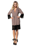 DKaren Housecoat Jasmin Cappuccino Cappuccino