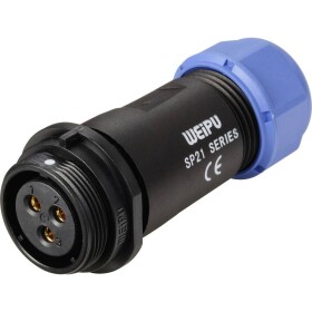Weipu SP2111 / S 3 I guľatý faston, 1 ks; SP2111 / S 3 I