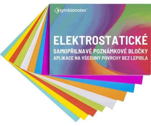 SYMBIO Elektrostatické poznámkové bločky modré / 190 x 100 mm / 100 listov / obojstranné (SYNT190100B100)