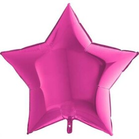 Nafukovací balónek růžová hvězda 91 cm - Grabo