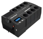 CyberPower BR1200ELCD čierna / Záložný zdroj UPS / 1200VA/720W / LCD / 8x zásuvka / USB (BR1200ELCD)