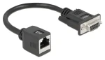 DeLock DB9 zásuvka - RJ45 zásuvka / Sériový adaptér / RS-232, RS-422, RS-485 (64122)