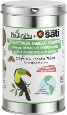 Les Cafés Sati Costa Rica Naturalba Bio Fair 225g / Zrnková káva / 100% Arabica (100002128229)