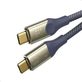 VOLTME Powerlink Utron Series CTC Kábel USB-C(M) 5A/240W 1.2m modrá / 2x USB-C(M) (C2199)